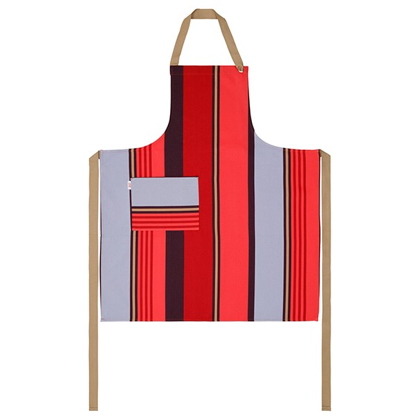 Adjustable organic cotton apron Ramuntxo Laurier