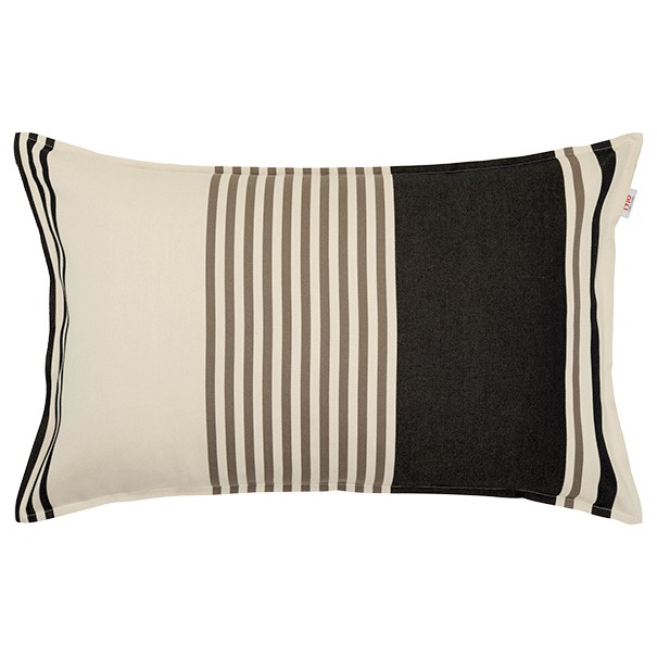 Housse de coussin rectangulaire 45*70cm Txomin Noir, coton bio