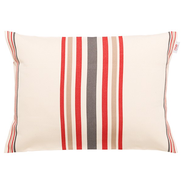 Cushion rectangular cotton 35*50cm, Mante Havane/Rouille