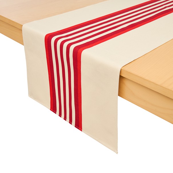 Coated canvas table runner