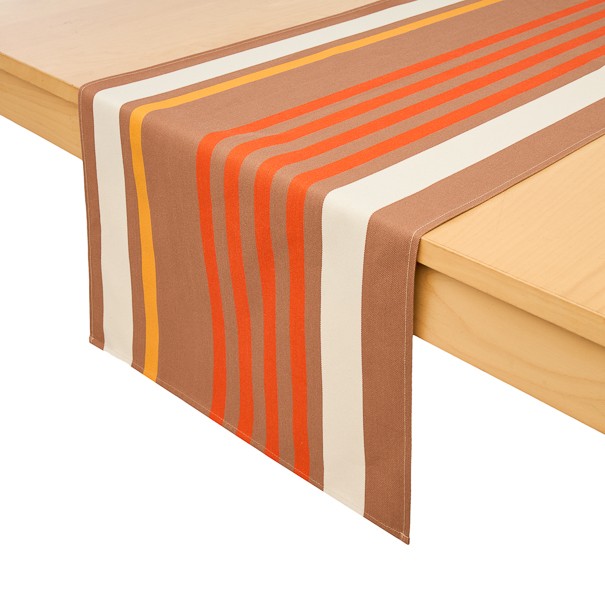 Coated canvas table runner