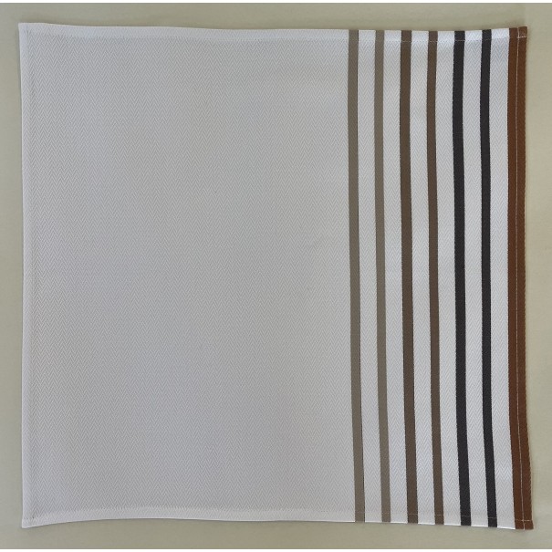 Organic cotton napkin - chevron weave